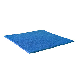 резиновая плитка 1000х1000х25 мм, однослойная, синяя
